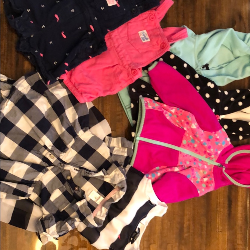 18 mon girls: Carter, Northface, Nautica clothes